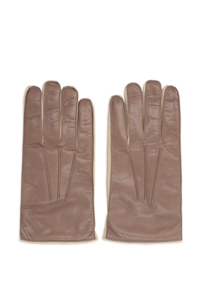 Moorer Clifton leather gloves - Brown