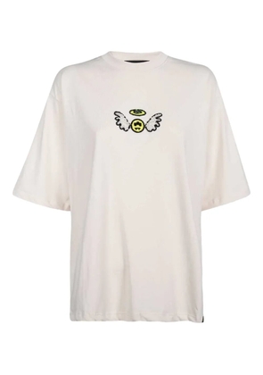 BARROW Angel appliqué T-shirt - Neutrals