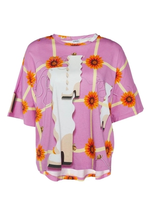 Loewe Pre-Owned graphic-print t-shirt - Pink