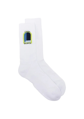 Casablanca graphic socks - White