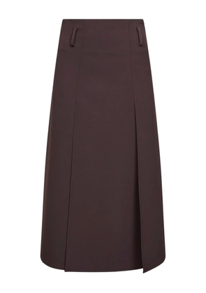 Blanca Vita panelled midi skirt - Brown