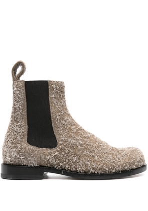 LOEWE textured round-toe boots - Green