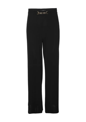 ELENA MIRO` Chain jersey trousers - Black