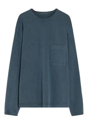 LEMAIRE long-sleeve pocket T-shirt - BL807 STONE BLUE