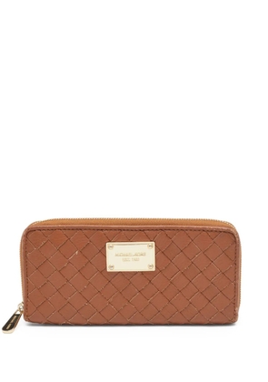 Michael Kors Vintage pre-owned woven zip-around wallet - Brown