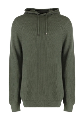 Moorer ribbed hoodie - Green