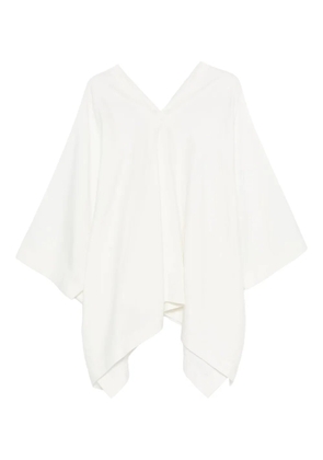 The Row V-neck asymmetric top - Neutrals