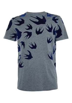 Alexander McQueen Pre-Owned velvet-embellished T-Shirt - Grey