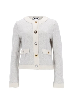 Moschino patch-pocket cardigan - Grey