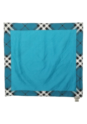 Burberry Pre-Owned Nova-Check cotton scarf - Blue