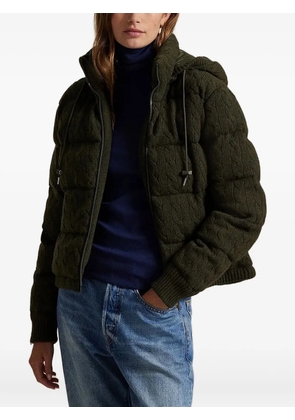 Polo Ralph Lauren cable-knit hooded jacket - Green