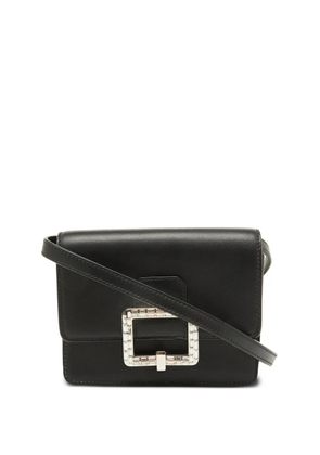 Bally Vintage leather crystal-buckle bag - Black