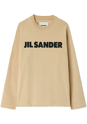 Jil Sander Logo T-Shirt - Brown