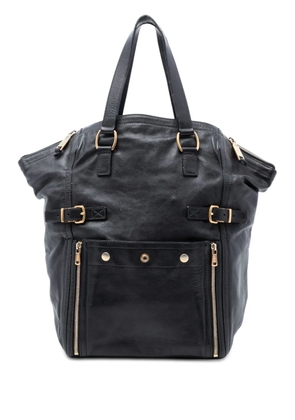 Saint Laurent Pre-Owned 2000-2012 Large Leather Downtown tote bag - Black
