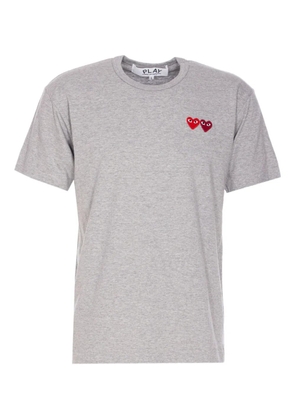 Comme Des Garçons Play heart-patch T-shirt - Grey