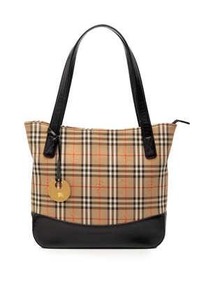 Burberry Pre-Owned 2000-2017 Haymarket Check Canvas tote bag - Brown