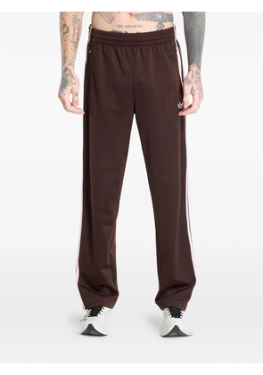adidas stripe-detail track pants - Brown