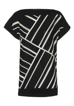 Ferragamo Pre-Owned geometric-print top - Black