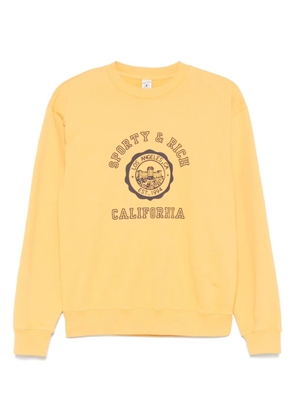 Sporty & Rich cotton sweatshirt - Yellow