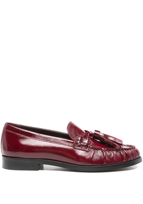 ALOHAS tassel-detail leather loafers - Red
