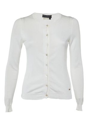 Ferragamo Pre-Owned cotton knit button cardigan - White
