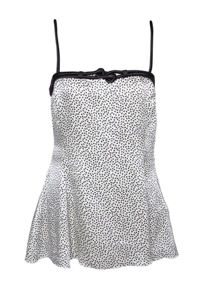 Emporio Armani Pre-Owned 2024 printed silk top - White