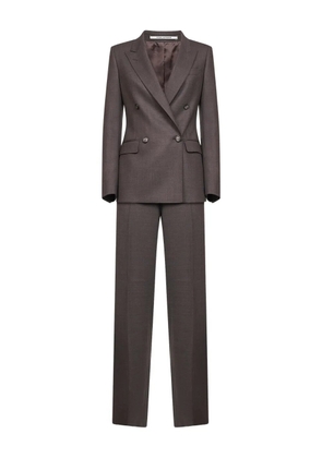 Tagliatore double-breasted peak-lapels suit - Brown