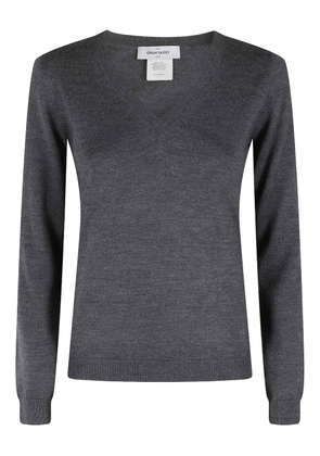 Gran Sasso V-neck top - Grey