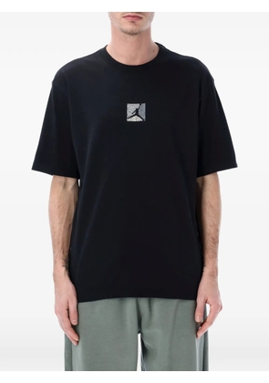 Jordan print-detail crew neck T-shirt - Black