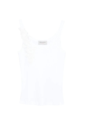 ERMANNO FIRENZE scoop-neck tank top - White