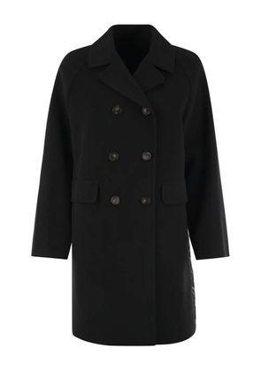 Weekend Max Mara quilted wool double-breasted coat - Black