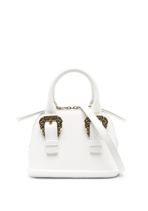 Versace Jeans Couture Baroque-buckle tote bag - White