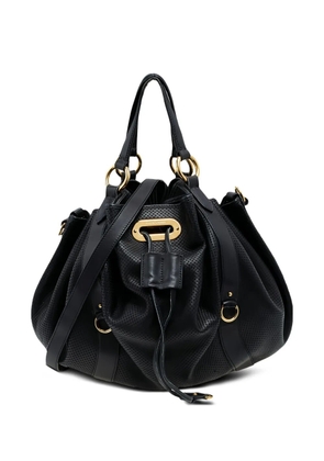 Polo Ralph Lauren Vintage pre-owned perforated-leather drawstring tote bag - Black
