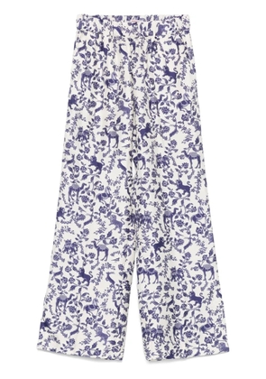 Alberto Biani printed trousers - Neutrals