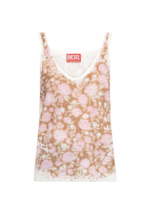 Diesel floral V-neck top - Pink