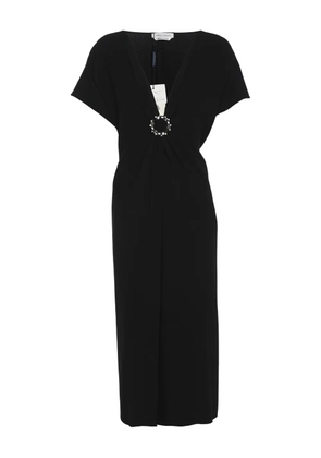 Marina Rinaldi short-sleeve midi dress - Black