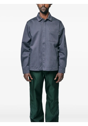 GR10K chest-pocket shirt jacket - Grey