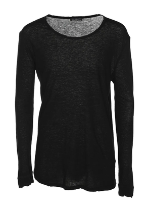 Balmain Pre-Owned knit cotton top - Black