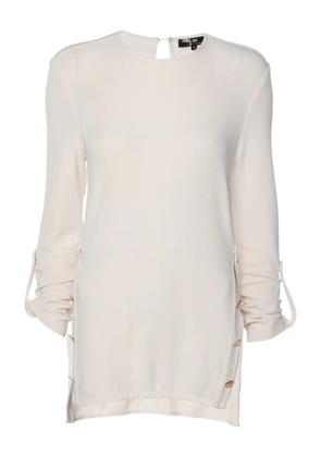 Elisabetta Franchi button-detailed top - Neutrals