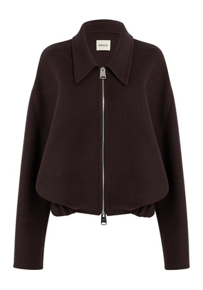 KHAITE Odin zipped-wool jacket - Brown