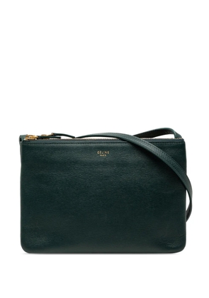 Celine Pre-Owned 2017 Small Lambskin Trio crossbody bag - Green