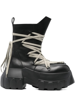 Rick Owens Megalaced Mega Tractor boots - Black