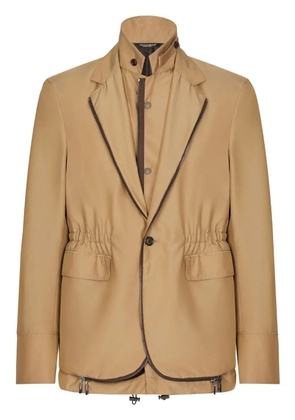 Dolce & Gabbana Deconstructed layered blazer - Neutrals