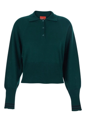 Merci long-sleeve polo top - Green