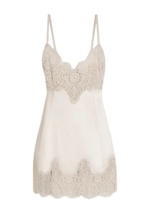 Dolce & Gabbana sleeveless slip mini dress - Neutrals