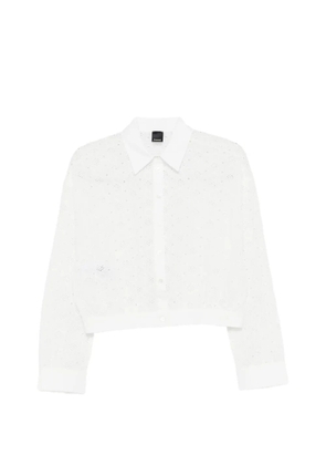 PINKO Charita open-work cotton shirt - White