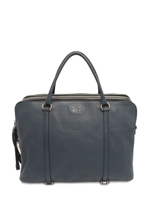 D&G Vintage logo-embellished tote bag - Blue