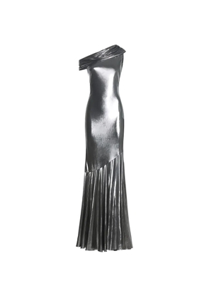 Collini Milano Anna one-shoulder draped dress - Silver