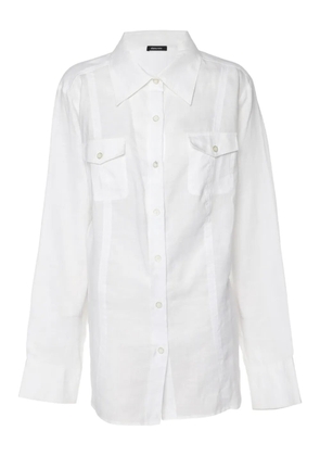 ELENA MIRO` ramie shirt - White