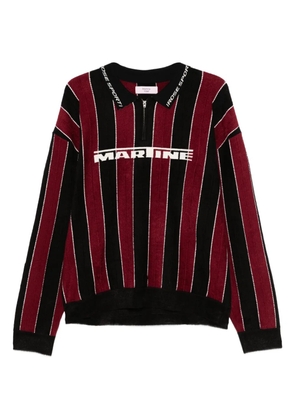 Martine Rose striped polo shirt - Red